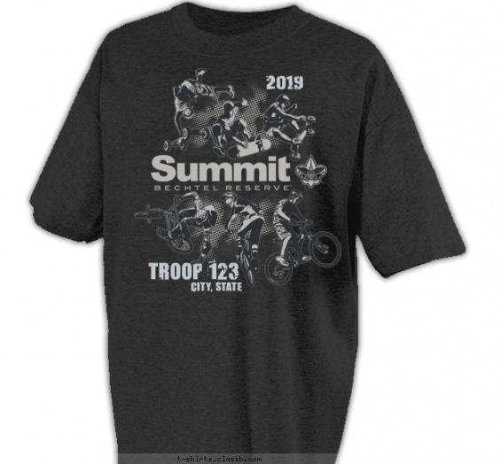 summit-bechtel t-shirt design with 1 ink color - #SP5157