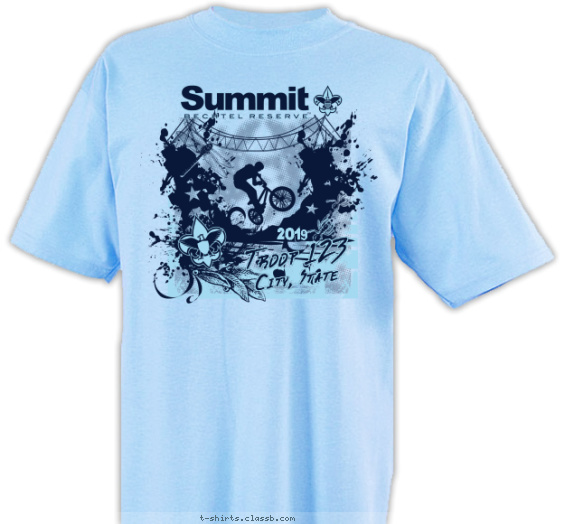 summit-bechtel t-shirt design with 1 ink color - #SP5159