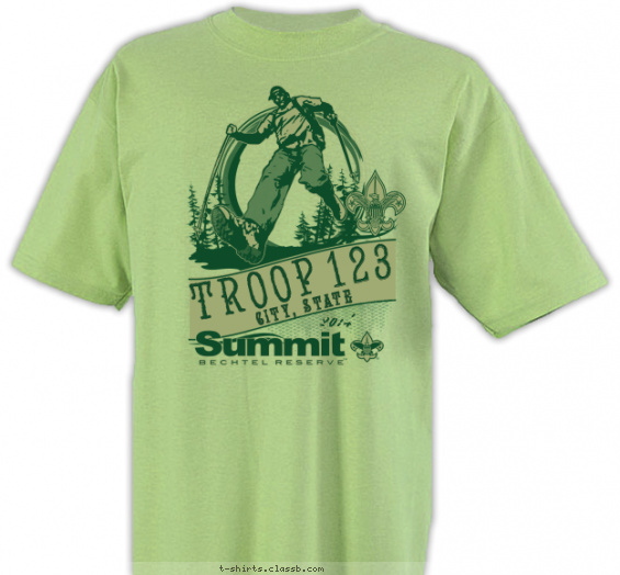summit-bechtel t-shirt design with 1 ink color - #SP5164