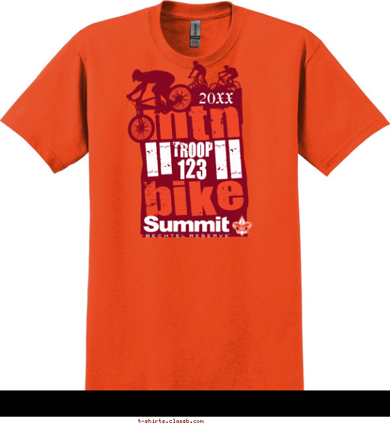 summit-bechtel t-shirt design with 2 ink colors - #SP5165