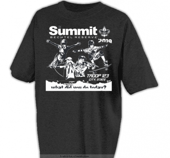summit-bechtel t-shirt design with 1 ink color - #SP5166