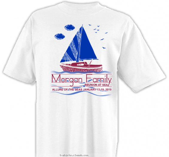 family-reunion t-shirt design with 2 ink colors - #SP5178