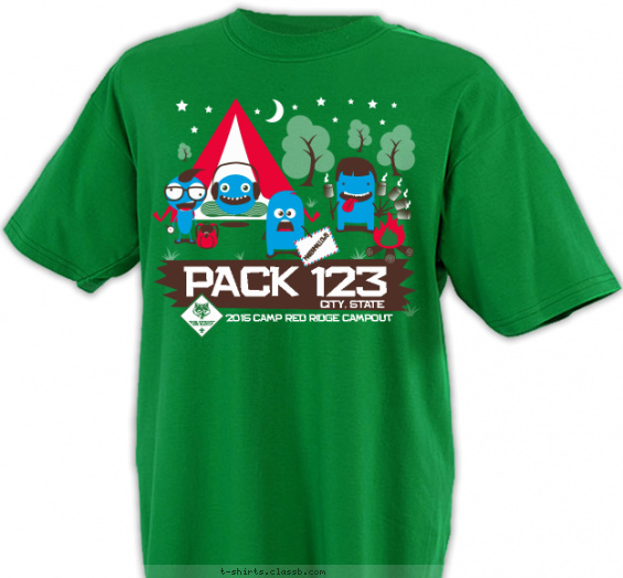 pack t-shirt design with 4 ink colors - #SP5201