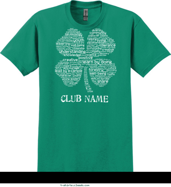 4-h-horse-clubs t-shirt design with 1 ink color - #SP5224