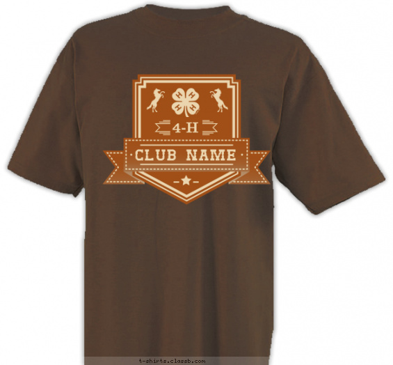 4-h-horse-clubs t-shirt design with 2 ink colors - #SP5229