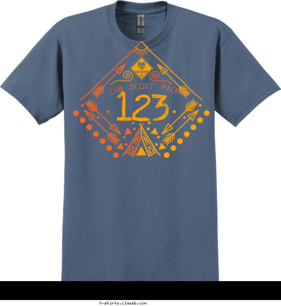 pack t-shirt design with 2 ink colors - #SP5238