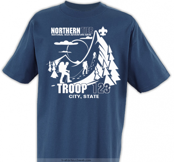 northern-tier t-shirt design with 1 ink color - #SP5314