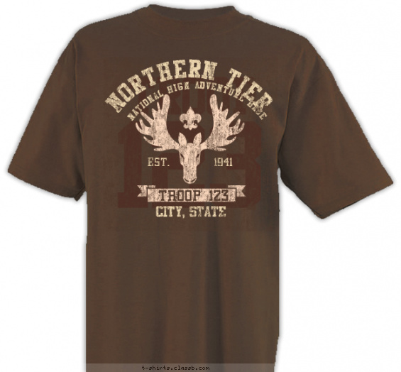 northern-tier t-shirt design with 2 ink colors - #SP5316