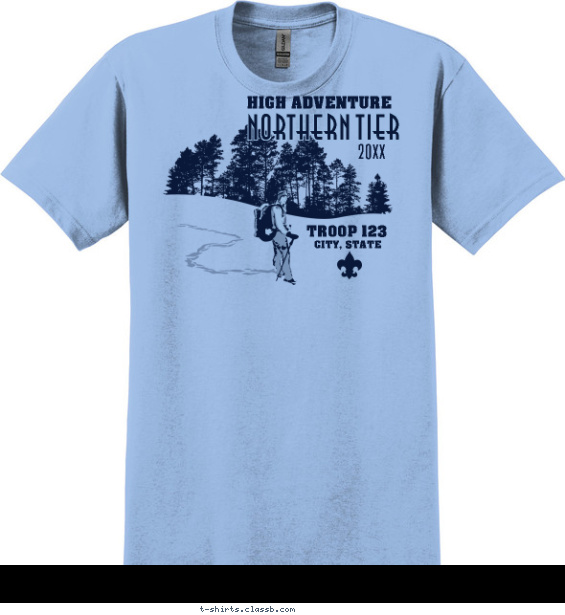 northern-tier t-shirt design with 1 ink color - #SP5352