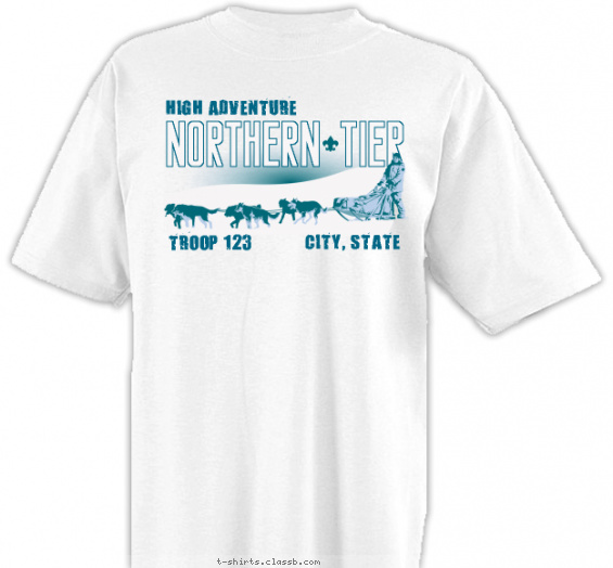northern-tier t-shirt design with 2 ink colors - #SP5353