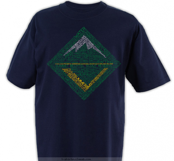 summit-bechtel t-shirt design with 3 ink colors - #SP5456