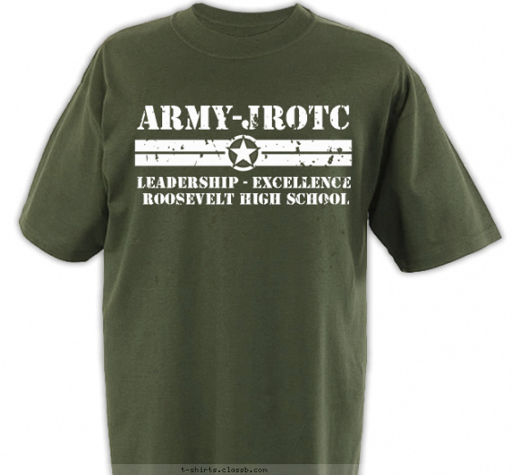 jrotc t-shirt design with 1 ink color - #SP5511