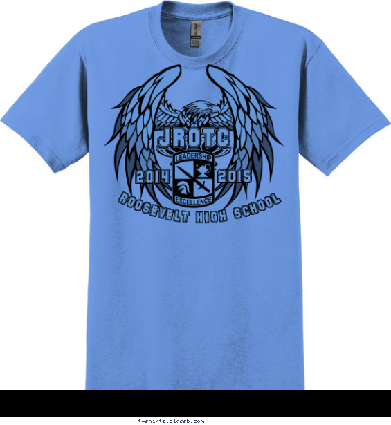 jrotc t-shirt design with 1 ink color - #SP5514