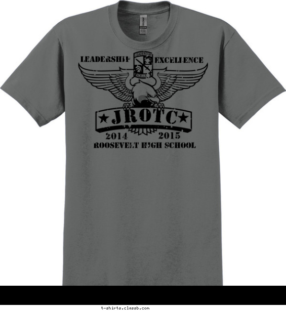 jrotc t-shirt design with 1 ink color - #SP5520