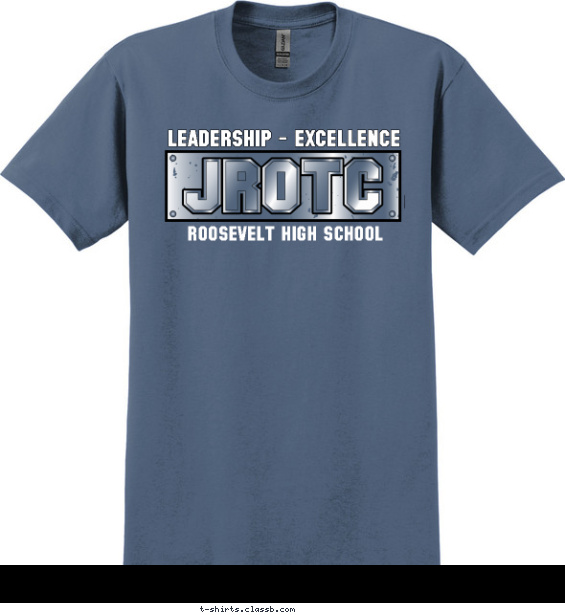 jrotc t-shirt design with 2 ink colors - #SP5524