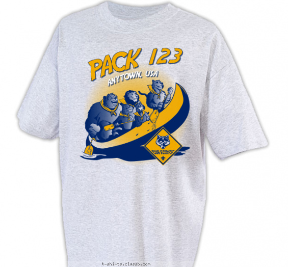 pack t-shirt design with 3 ink colors - #SP553