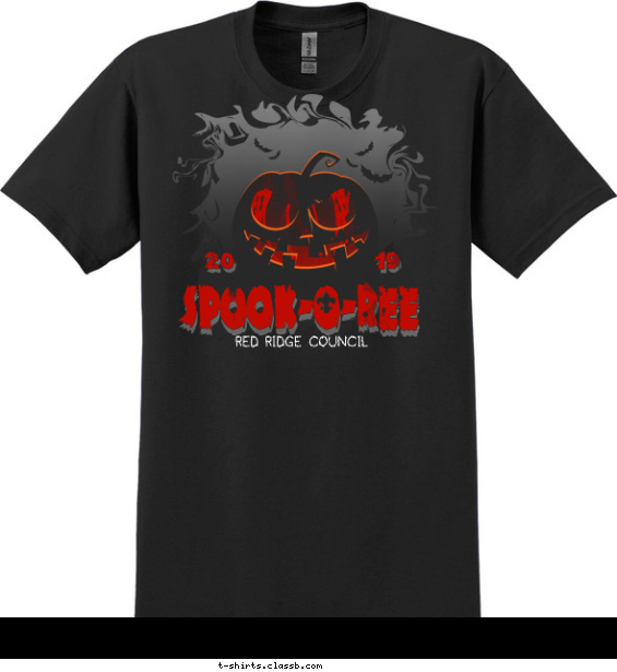 boy-scout-spooky-themed-camp t-shirt design with 3 ink colors - #SP5608