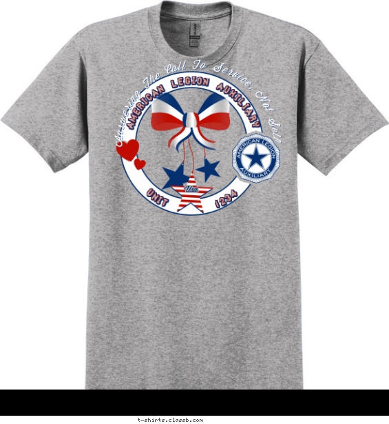 american-legion t-shirt design with 3 ink colors - #SP5686