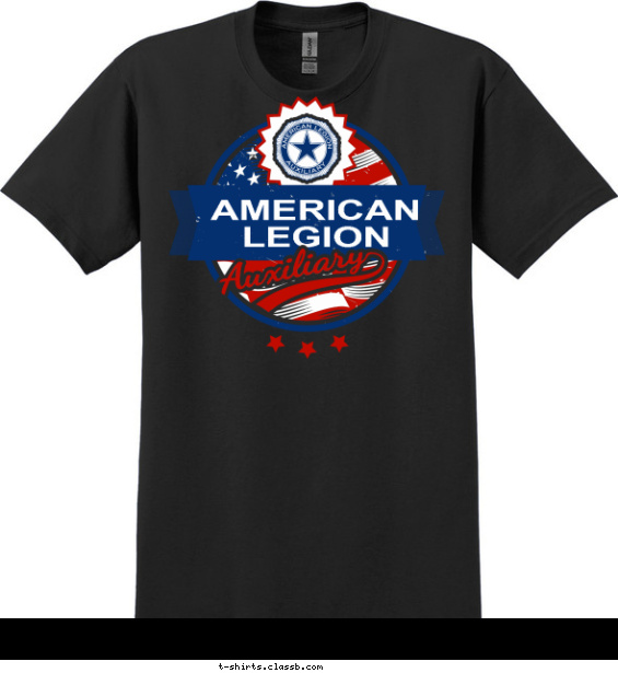 american-legion t-shirt design with 3 ink colors - #SP5692