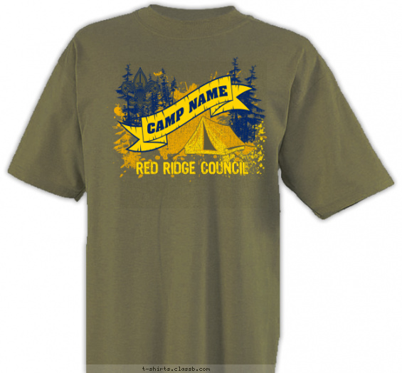 boy-scout-outdoor-adventure-themed-camp t-shirt design with 3 ink colors - #SP5698