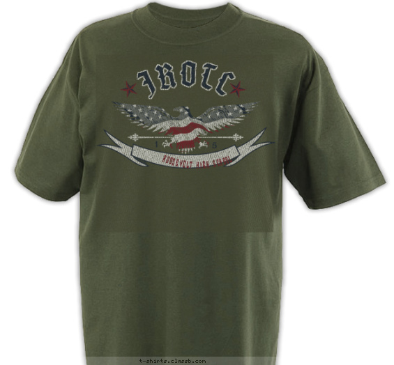 jrotc t-shirt design with 3 ink colors - #SP5702