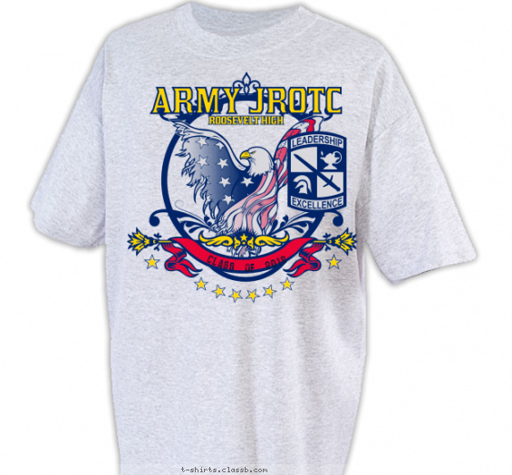 jrotc t-shirt design with 3 ink colors - #SP5708