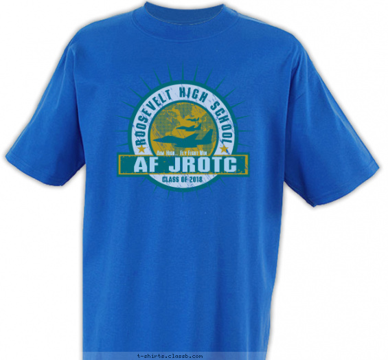 jrotc t-shirt design with 3 ink colors - #SP5709