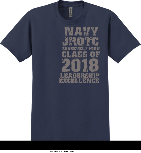 jrotc t-shirt design with 1 ink color - #SP5710