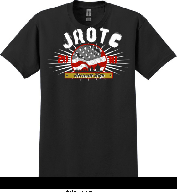 jrotc t-shirt design with 3 ink colors - #SP5711