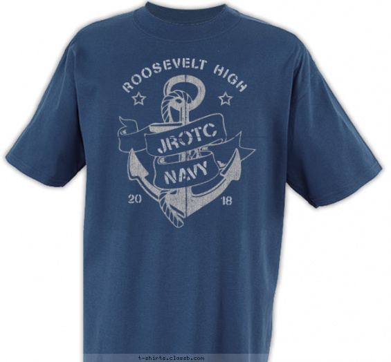 jrotc t-shirt design with 1 ink color - #SP5712