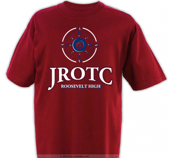 jrotc t-shirt design with 2 ink colors - #SP5713