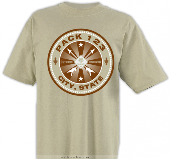 pack t-shirt design with 2 ink colors - #SP5716