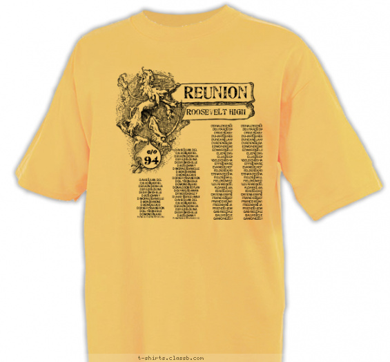 class-reunions t-shirt design with 1 ink color - #SP5798