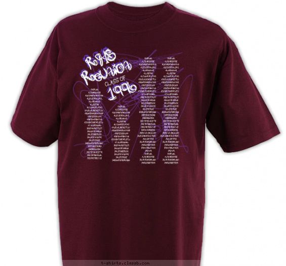 class-reunions t-shirt design with 2 ink colors - #SP5804