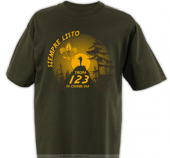 bsa-en-espanol t-shirt design with 1 ink color - #SP5823