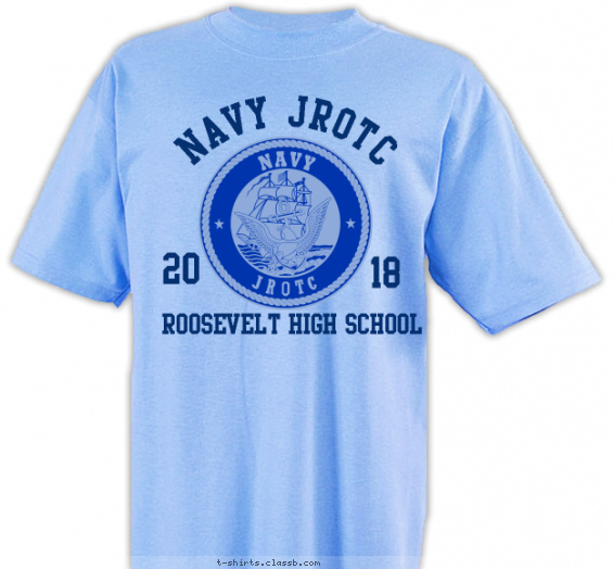 jrotc t-shirt design with 1 ink color - #SP5833
