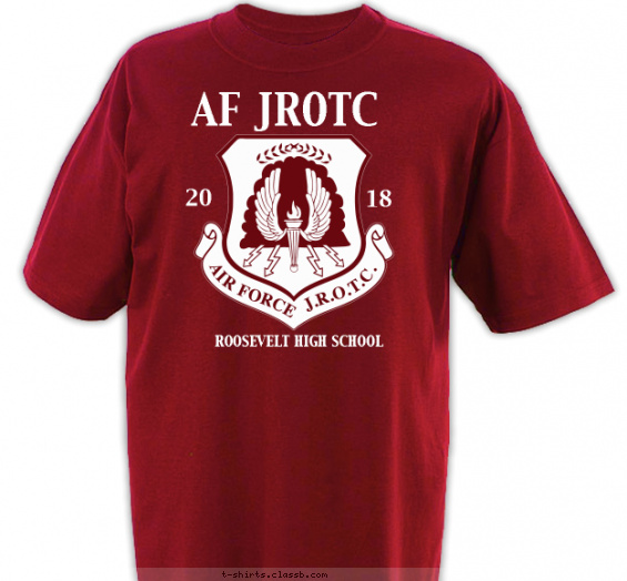 jrotc t-shirt design with 1 ink color - #SP5835