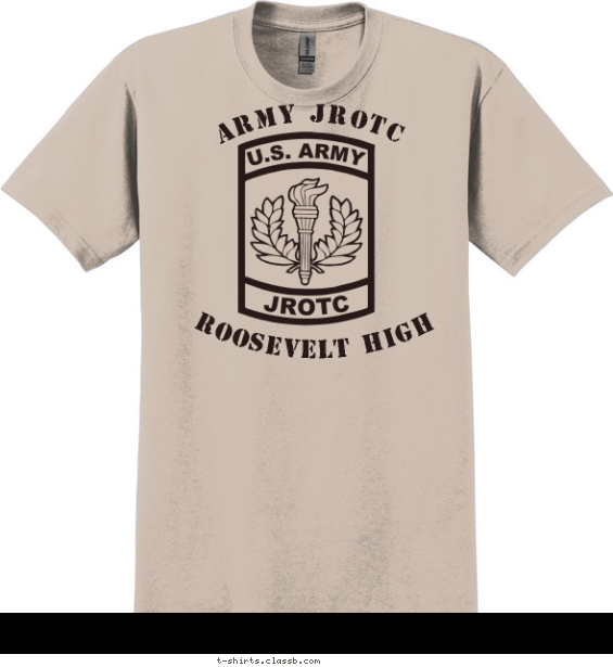 jrotc t-shirt design with 1 ink color - #SP5836