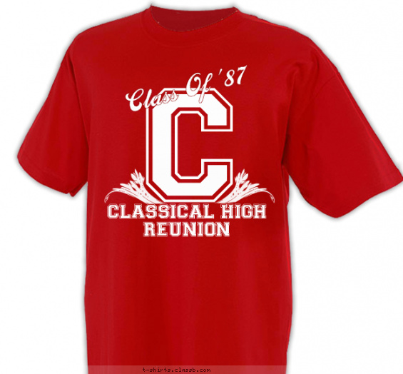 class-reunions t-shirt design with 1 ink color - #SP5838