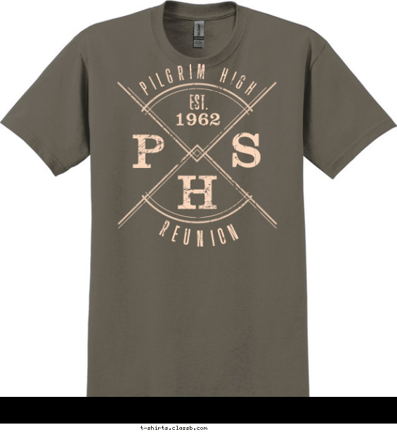 class-reunions t-shirt design with 1 ink color - #SP5845