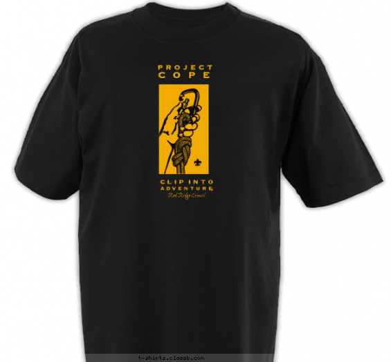 boy-scout-project-cope-themed-camp t-shirt design with 1 ink color - #SP589