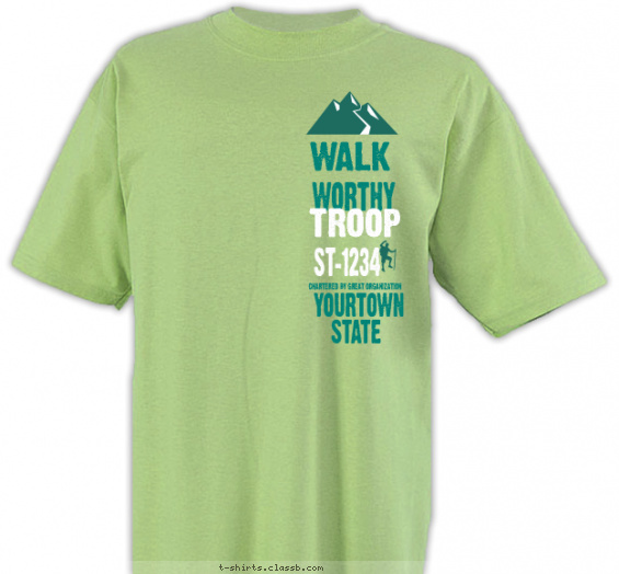 trail-life-usa t-shirt design with 2 ink colors - #SP5904