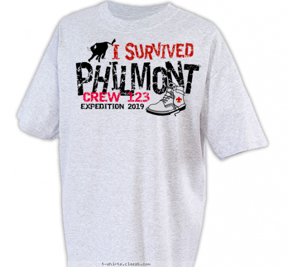 philmont t-shirt design with 2 ink colors - #SP592