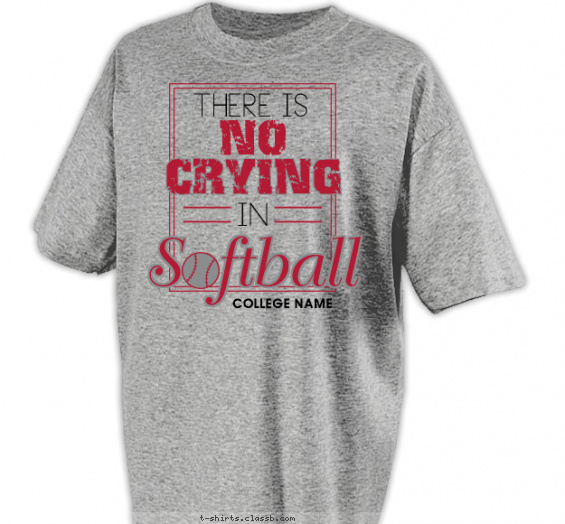 softball t-shirt design with 2 ink colors - #SP5921