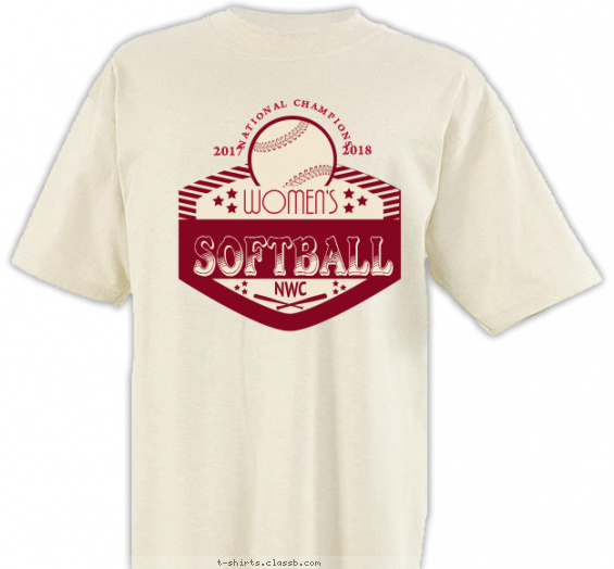 softball t-shirt design with 1 ink color - #SP5924