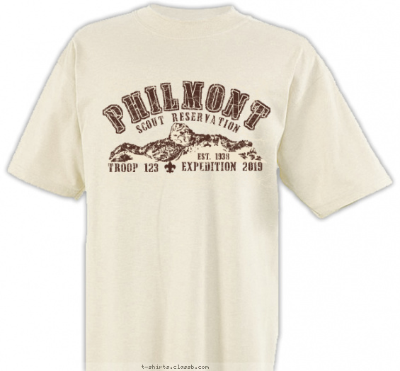 philmont t-shirt design with 1 ink color - #SP593