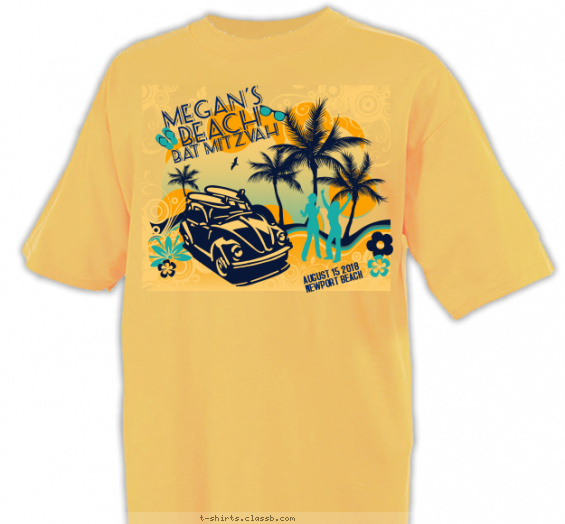 bat-mitzvah t-shirt design with 3 ink colors - #SP5982