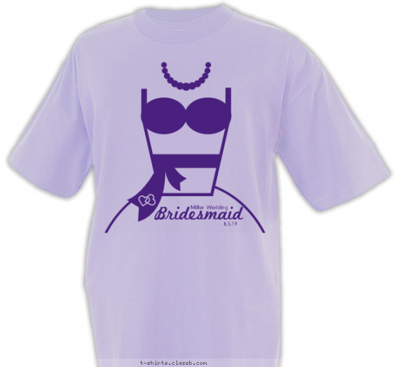 weddings t-shirt design with 1 ink color - #SP6011