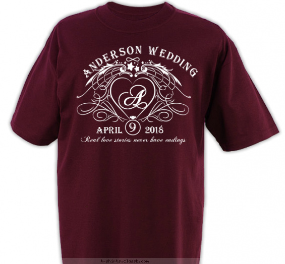 weddings t-shirt design with 1 ink color - #SP6012