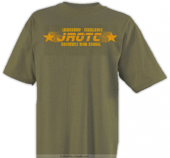 jrotc t-shirt design with 1 ink color - #SP6016